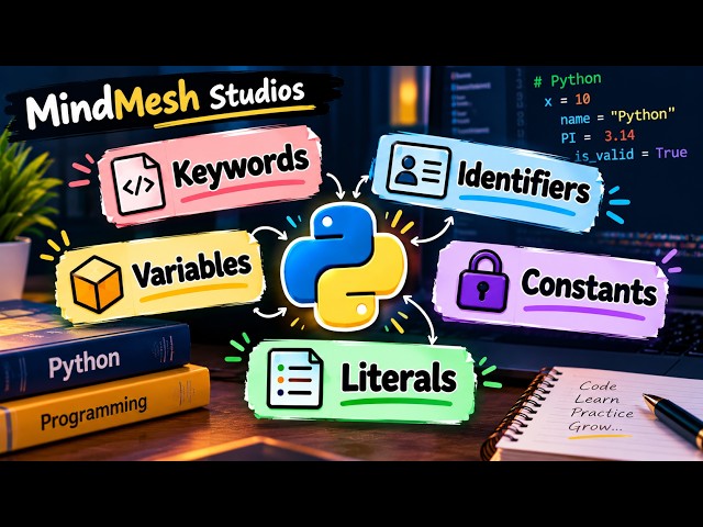 Python Introduction in Telugu | Keywords, Identifiers, Variables, Constants & Literals 🐍