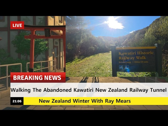 Walking the Abandoned 1923 🇳🇿  New Zealand Kawatiri Railway Tunnel🚆 In Winter
