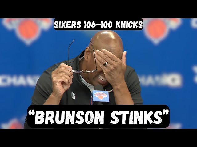Mike Brown GOES OFF on Brunson after Opening night loss - Post Game Interview - 76ers vs Knicks