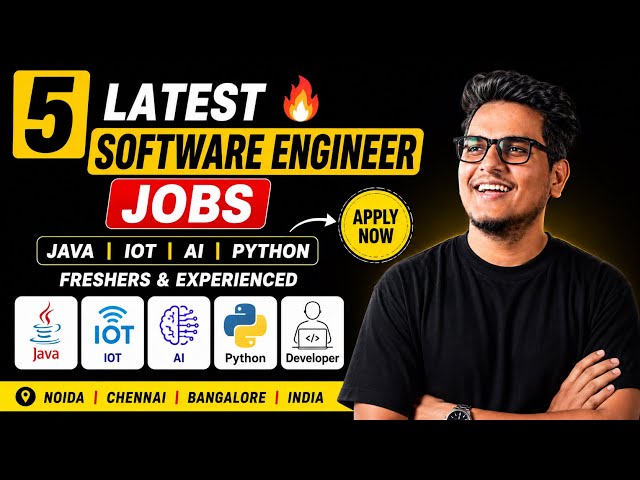 Latest Software Engineer Jobs 🔥 Java, IoT, AI & Tech Roles | Freshers & Experienced | Apply Now
