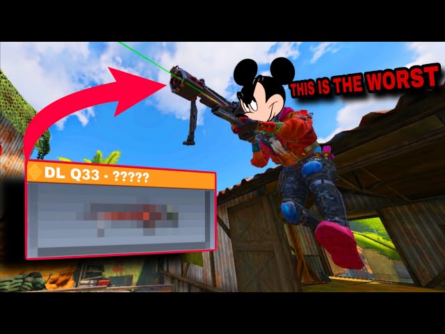 Using The WORST LEGENDARY DL Q33 Skin In CODM (Mickey Mouse Voice)