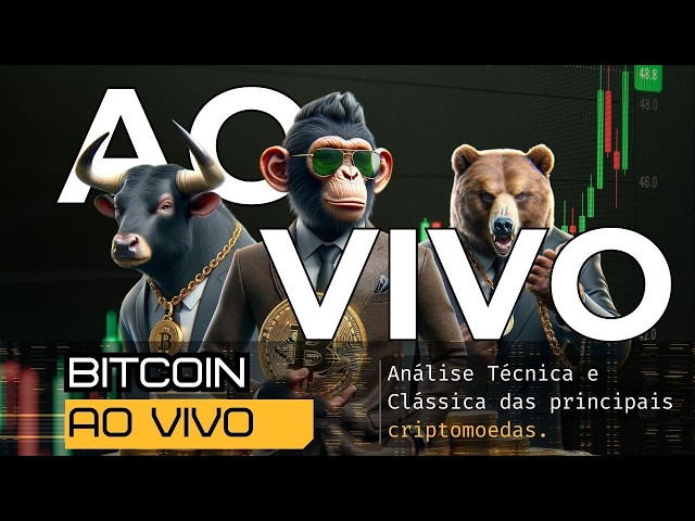 BITCOIN AO VIVO - Análise Técnica e Clássica das principais criptomoedas. #774 #bitcoin #aovivo