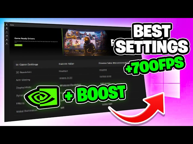 The BEST NVIDIA App & Control Panel Settings for GAMING in 2026! 🟩 (HUGE FPS BOOST!)