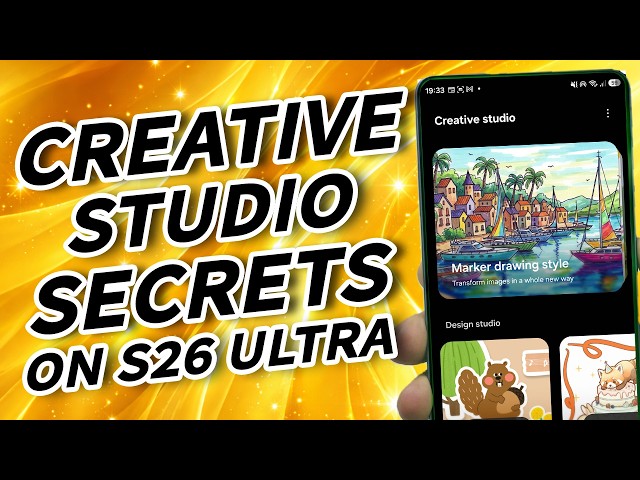 Samsung S26 Ultra Creative Studio is INSANE 🤯 You Won’t Believe This!
