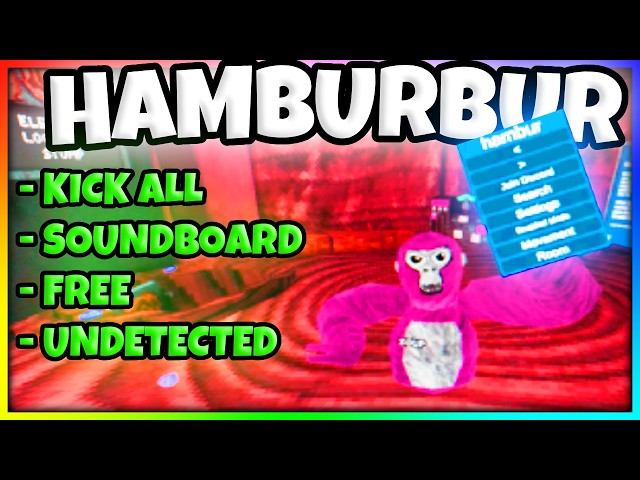 THIS FREE MENU HAS A KICK ALL! | Hamburbur 6.1.0 | Gorilla Tag Mod Menu Review