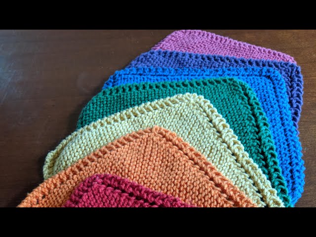 Finished objects ( dishcloths)