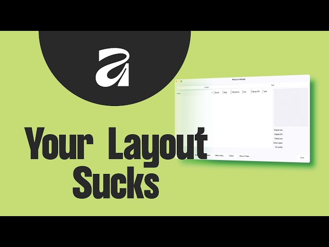 Affinity Layout Setup That Saves Hours