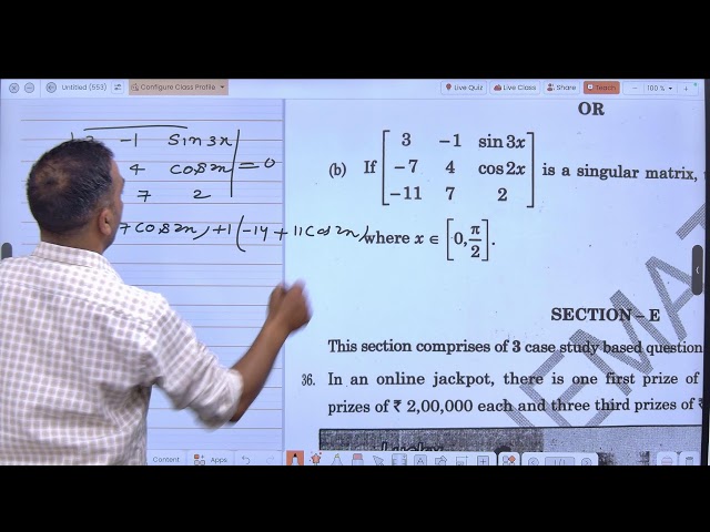 CBSE Class 12 Maths QUESTION PAPER 2026 SET 2 CODE 65/1/2 BY J,P SHARMA