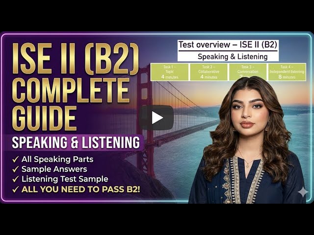 How to Pass B2 English Test (ISE 2) - Speaking & Listening  Guide