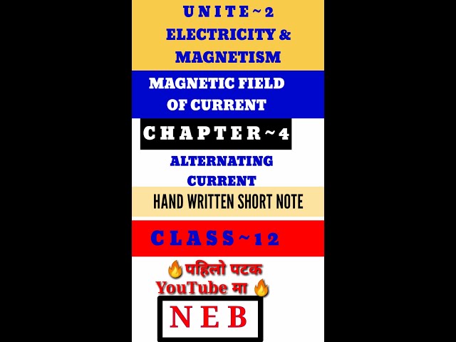 The most important formulas of alternating current/Hand Written short note of AC #shorts🔥🔥