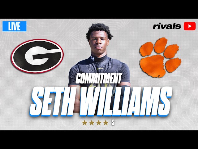 Seth Williams LIVE COMMITMENT | 4-Star S Chooses Between Georgia and Clemson
