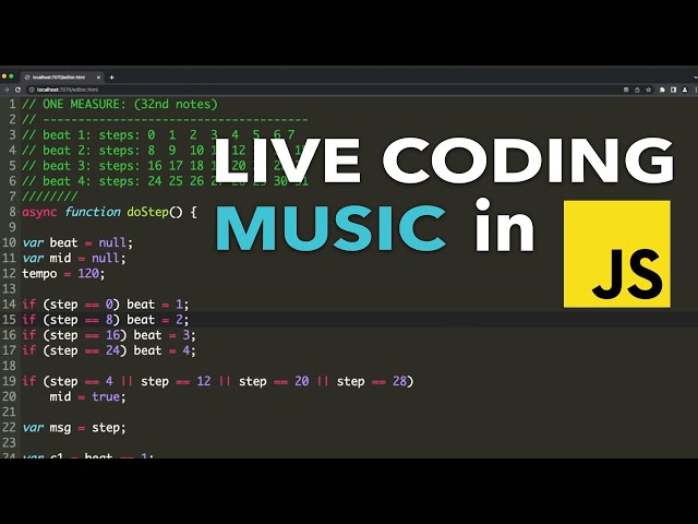 Dressed Like a Guest // Live Coding a Rap Song in JavaScript