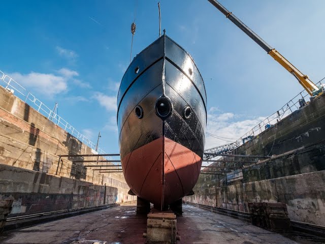 The final stages of restoration for Hull's Spurn Lightship