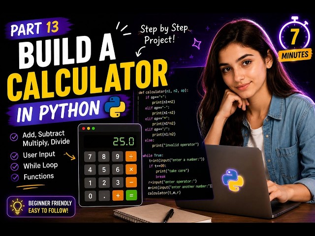 Build a Python Calculator from Scratch 🧮 | Beginner Project Step by Step