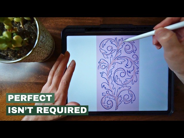 Renaissance Motifs in Procreate: Draw Swirls for Patterns & Graphics to Sell