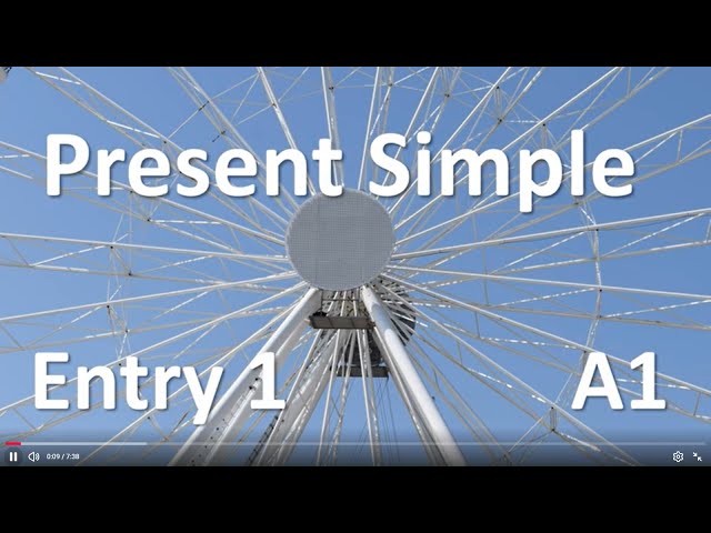 Present Simple Entry 1 ESOL/A1