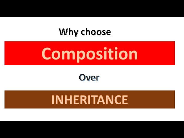 why Composition over Inheritance ?