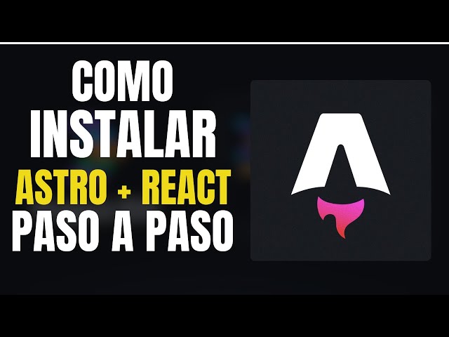 How to INSTALL ASTRO with REACT and TAILWINDCSS 4
