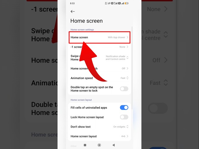 How To Change Home Screen Settings on Redmi Note 13 Pro✅ | Home Screen Setting 2026 #shorts
