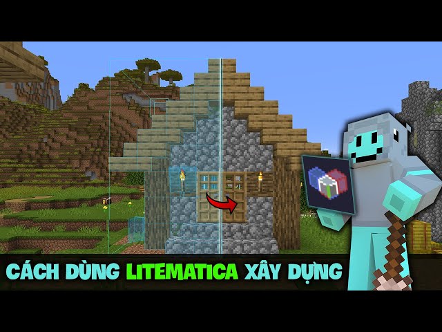 Hướng Dẫn Litematica | Xây dựng công trình bằng khối ảo