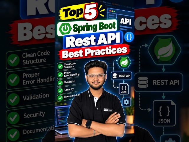 Top 5 Spring Boot REST API Best Practices ✅ #coding #springboot #restapi