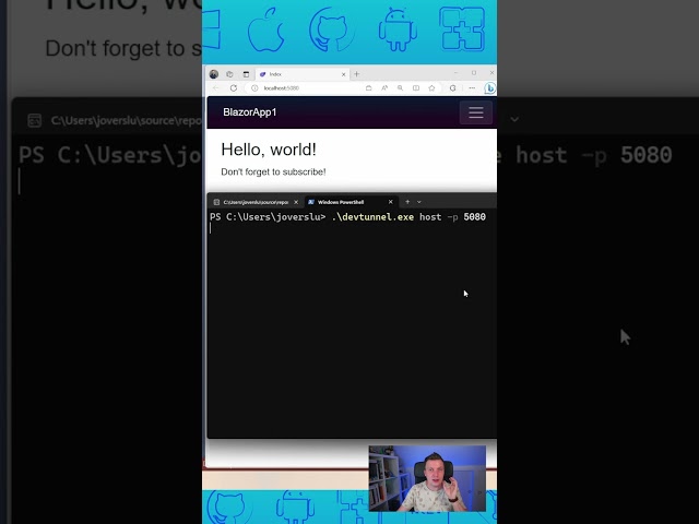 Debug any server application locally with Dev Tunnels!