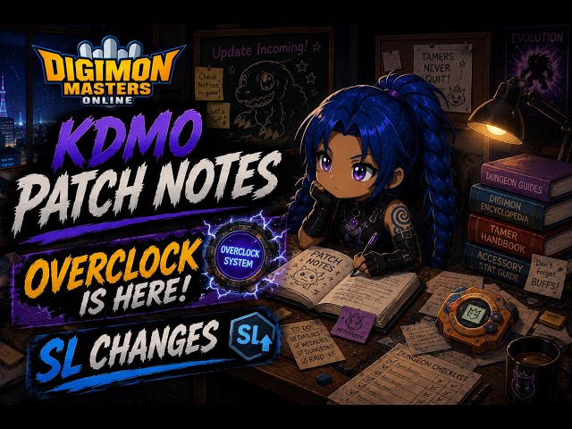 Digimon Masters Online KDMO Patch Notes  Overclock and more!