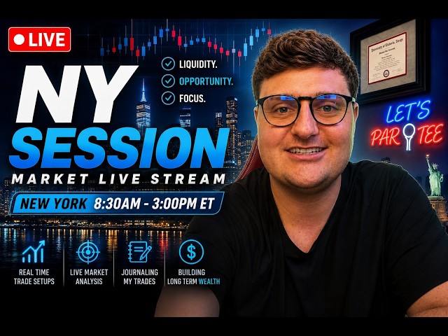 NEW YORK SESSION🔴 LIVE DAY TRADING | Market Structure + Price Action [August 18] (Portrait)