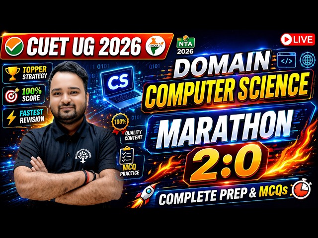 CUET UG 2026 Computer Science Marathon 2:0 Most Important Questions 🔥BY ABHISHEK SIR (BHU) #marathon