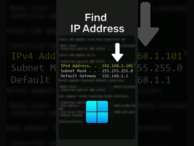 How To Find Your Network's IP Address On Windows #IP