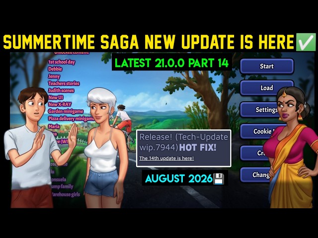 SUMMERTIME TECH UPDATE WIP 7944 PART 14 RELEASE! 🔴 SUMMERTIME SAGA NEW UPDATE 2026 APK AUGUST UPDATE