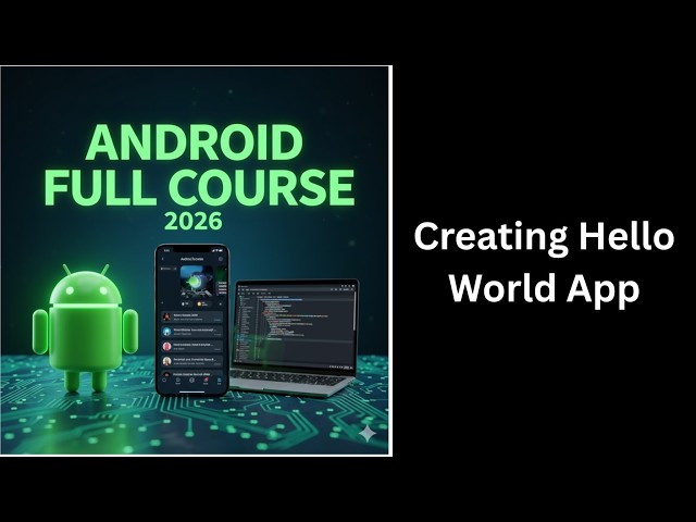 (342) Creating Your First Hello World App in Android Studio | Complete Android Course