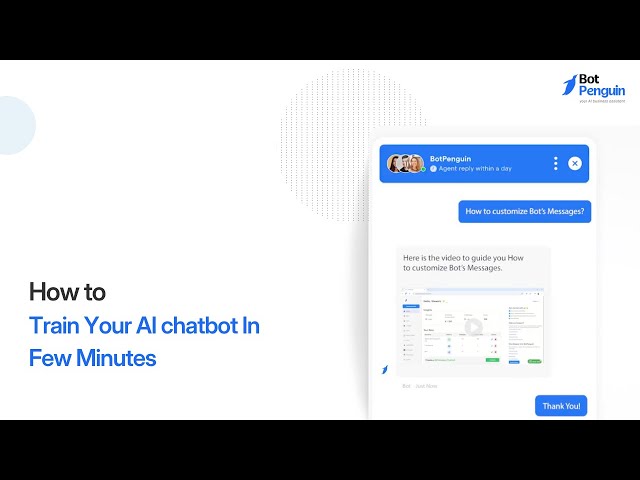 How To Train Your AI chatbot In Few Minutes | BotPenguin
