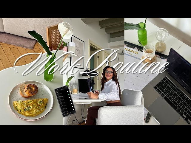 Productive Work From Home Routine 💻 Romanticizing Productivity