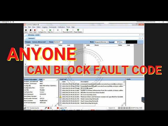 HOW TO BLOCK ANY FAULT CODEs EASILY IN C U M M I N ENGINES