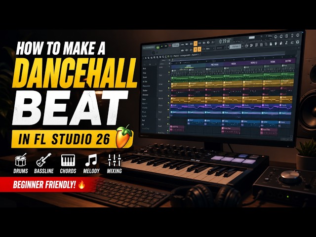 How to Make a Dancehall Beat in FL Studio 26  Easy Dancehall Instrumental Tutorial