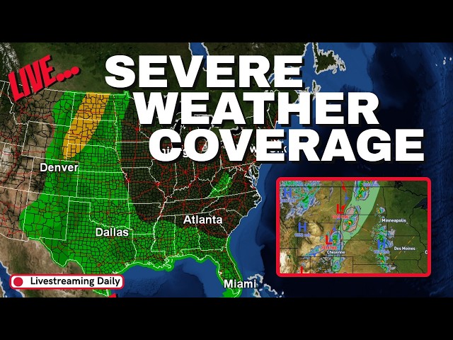 LIVE: Great Plains and Gulf States Severe Storms! - Severe Weather Coverage!