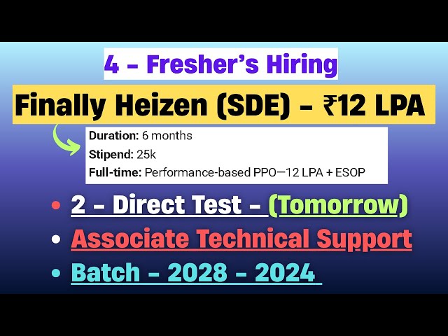 🚨Urgent Hiring 2026 | Direct Test Hiring 2025 | Tech Mahindra Hiring 2026 | Off Campus Hiring