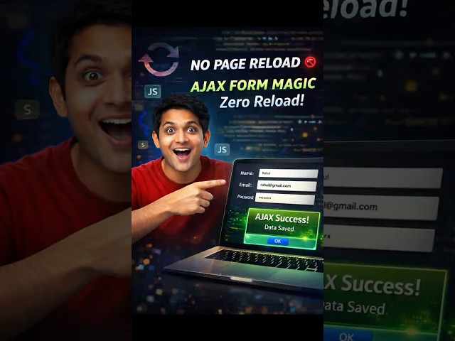 Page Reload Problem SOLVED! AJAX in 60 Seconds | Node.js Tutorial