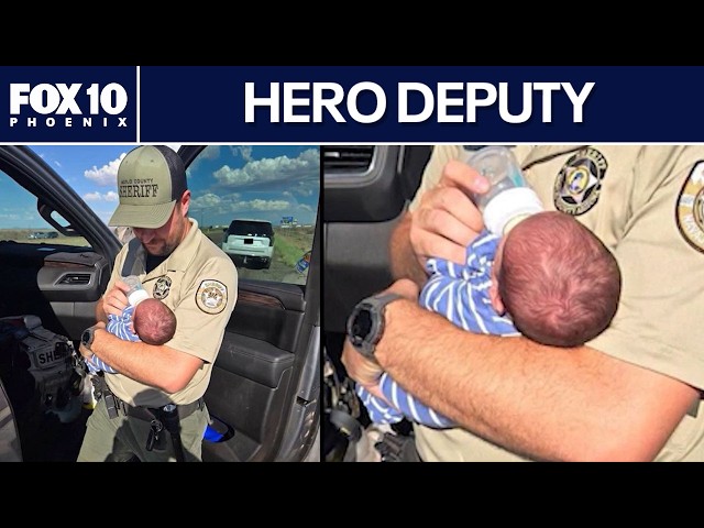 Arizona deputy feeds rescued 11-day-old baby on side of highway | FOX 10 Phoenix