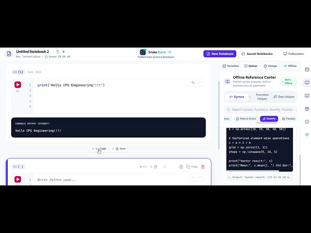 SnakeBytes: Python Data Science Notebook