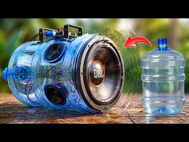 🔊¿Altavoz para fiestas hecho con una jarra de agua?