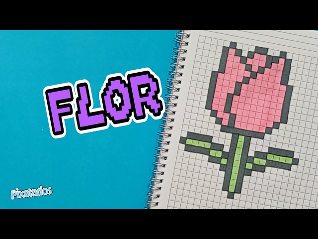 LEARN to DRAW a FLOWER in Pixel Art (Super easy!) 🌸 - PIXELADOS