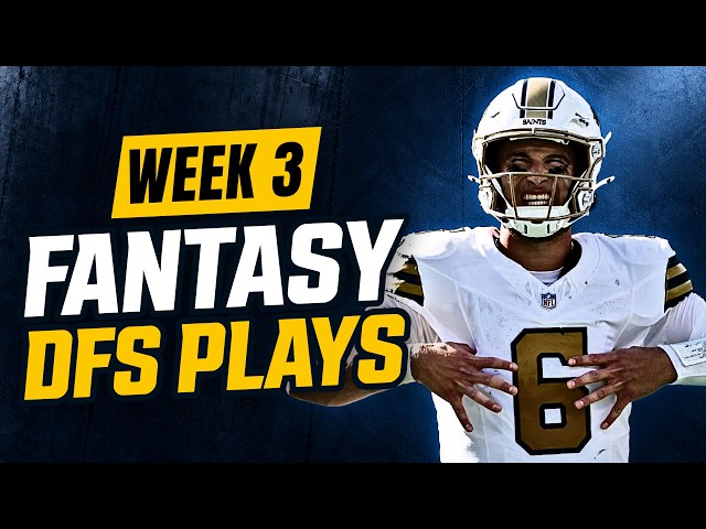 NFL DFS Picks Week 3: Tyler Shough, Juwan Johnson Stack Brings Tournament Upside
