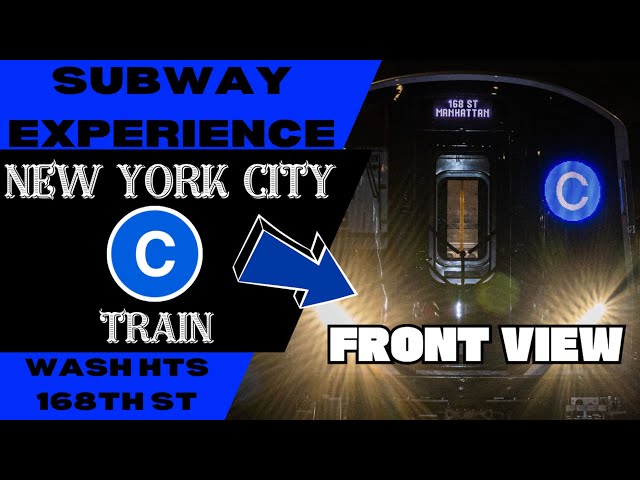 New York City Subway C Train (to 168th) Front View