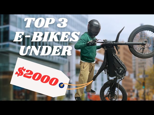 Looking for a Great E-Bike Under $2000? Here Are the Top 3!