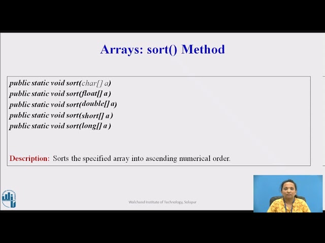 Java: Sorting Operation on Array