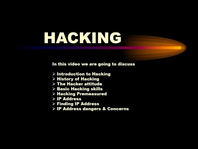 Hacking Video Tutorial - Part 1