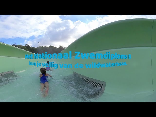 Nationaal Zwemdiploma B - Wildwaterglijbaan - 360 graden video