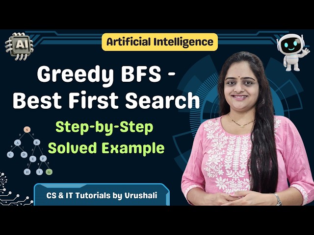 AI 10: Greedy Best First Search Solved Example | Informed Search 🚀